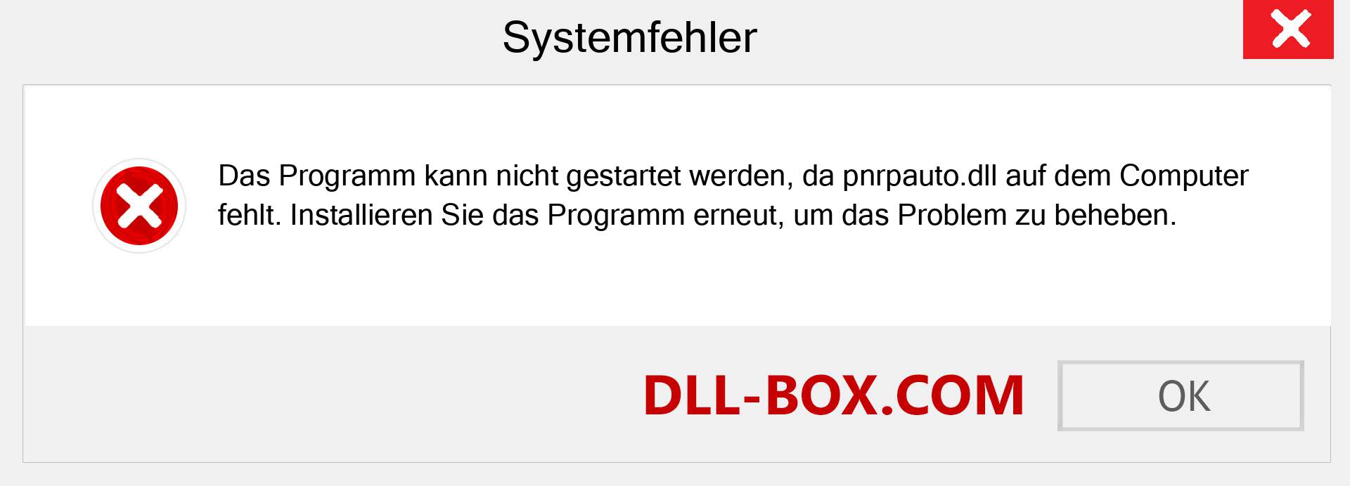 pnrpauto.dll-Datei fehlt?. Download für Windows 7, 8, 10 - Fix pnrpauto dll Missing Error unter Windows, Fotos, Bildern