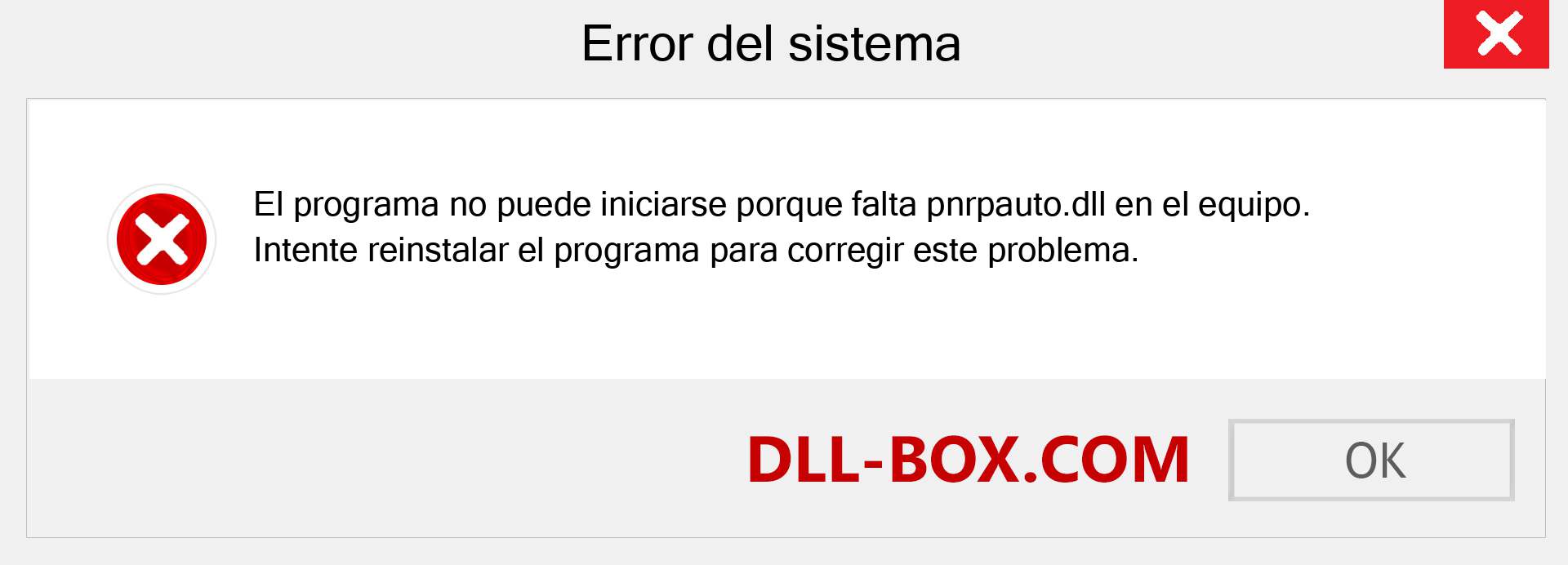 ¿Falta el archivo pnrpauto.dll ?. Descargar para Windows 7, 8, 10 - Corregir pnrpauto dll Missing Error en Windows, fotos, imágenes